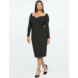 Jason Wu X Eloquii Black Long Sleeve Dress